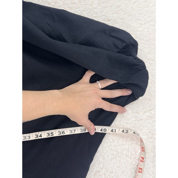 Bryan Walker Women’s 2X Wilder Dolman Elbow Sleeve Tunic Top Black Lagenlook - Picture 3 of 9